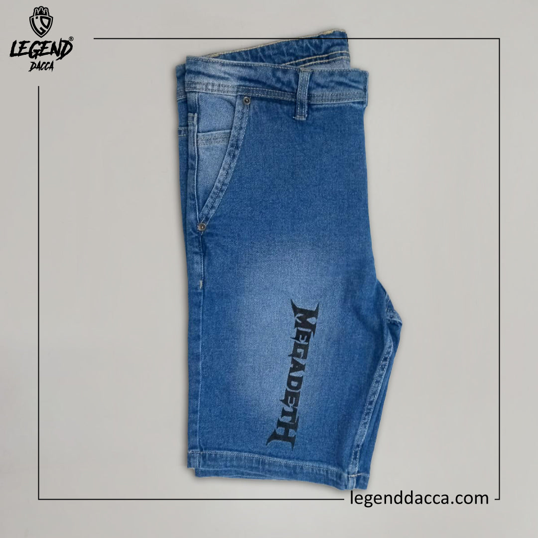 MEGADETH DENIM SHORT PANT