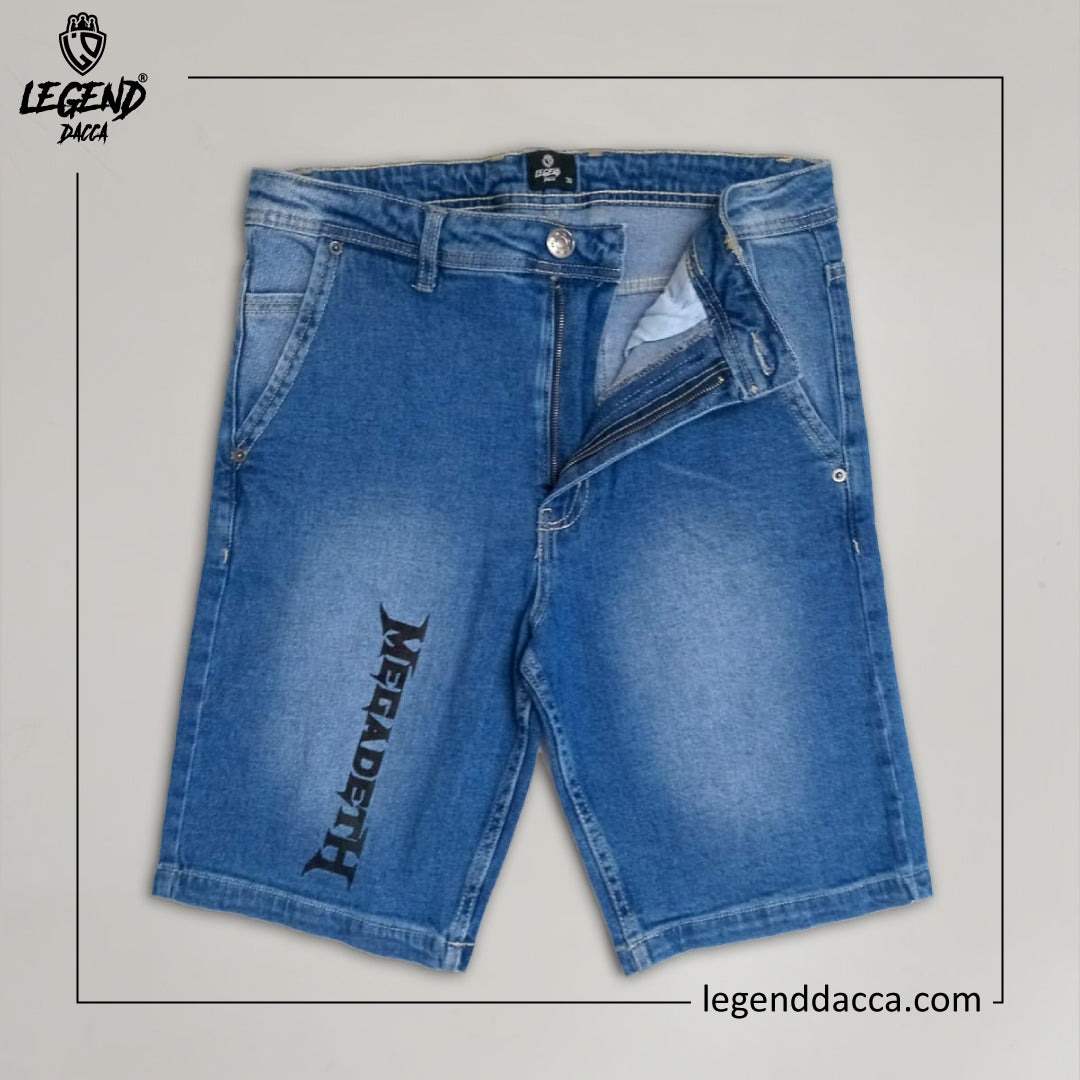 MEGADETH DENIM SHORT PANT