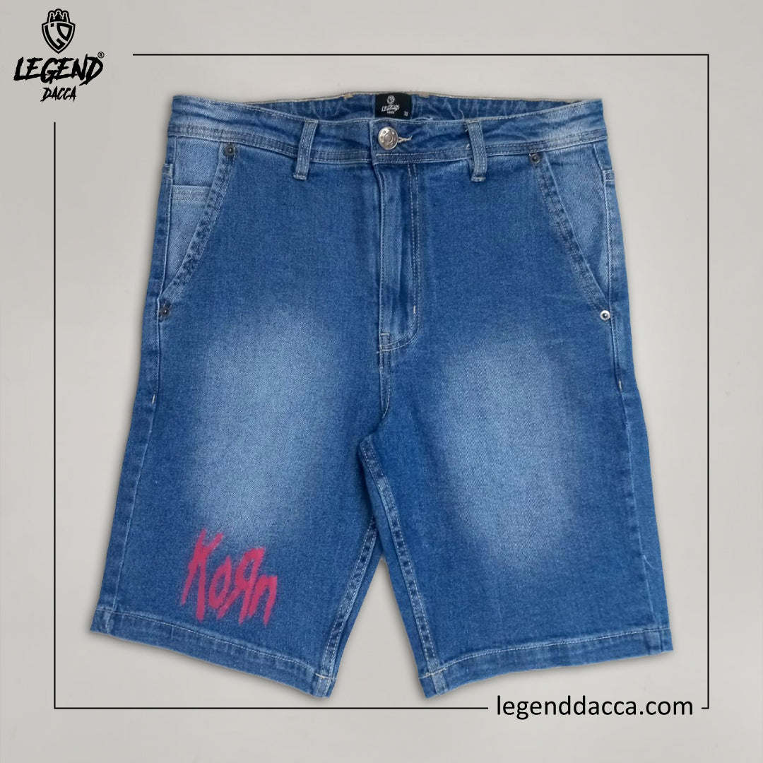 KORN DENIM SHORT PANT