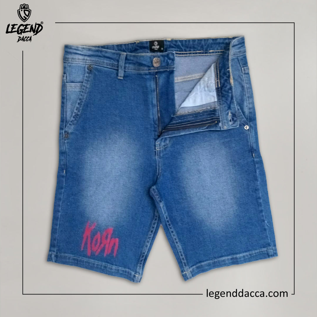 KORN DENIM SHORT PANT