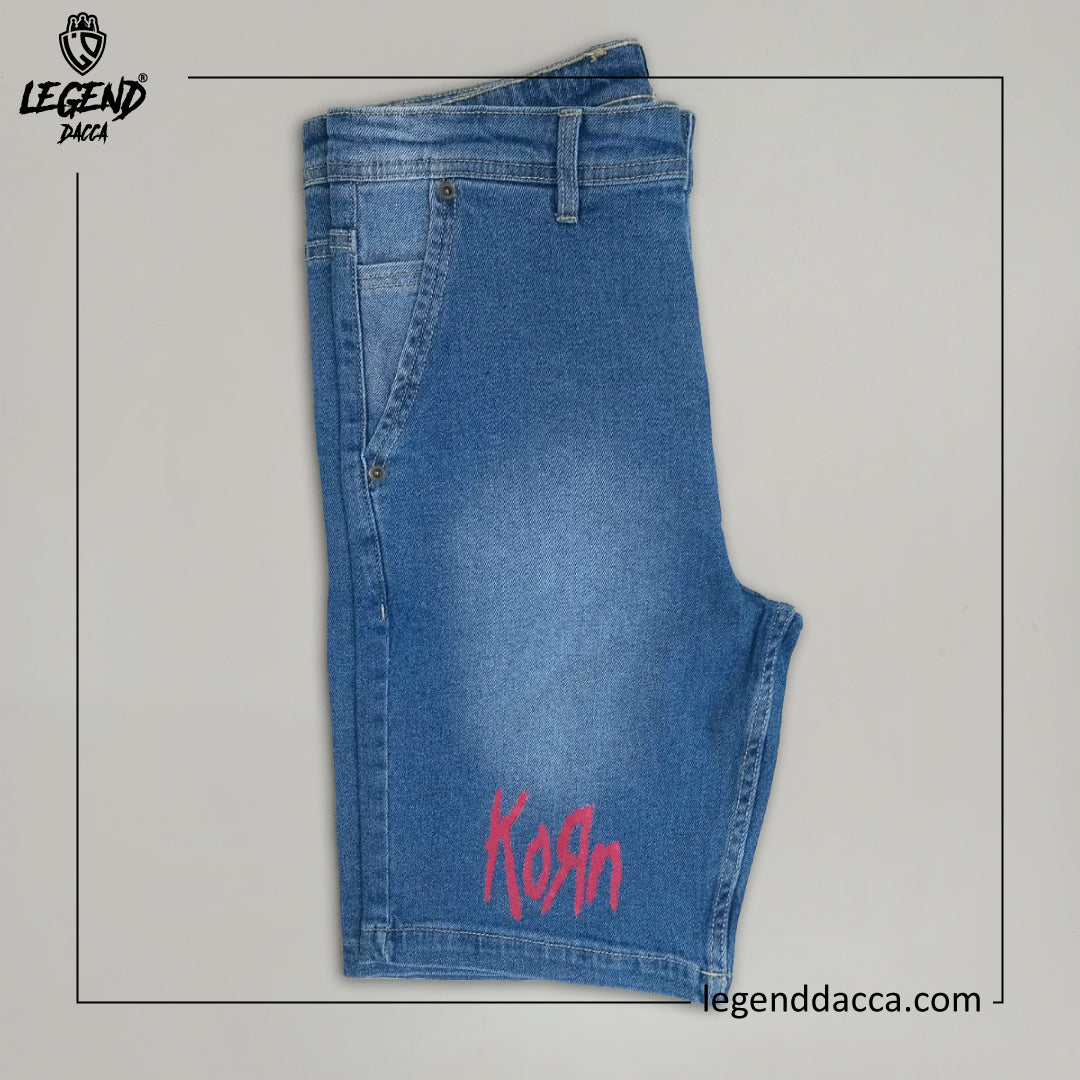 KORN DENIM SHORT PANT