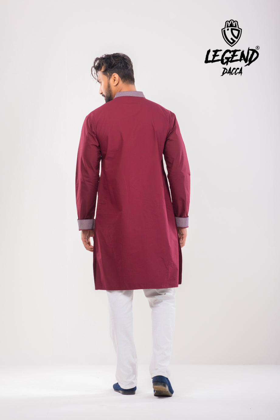 Highlighted Contrasting Regular Fit Panjabi