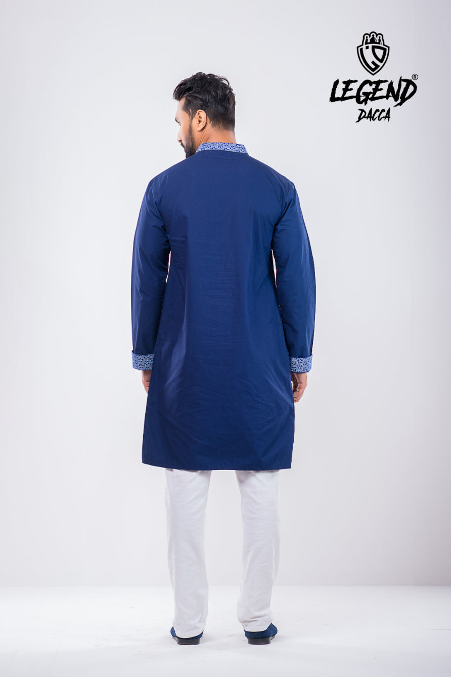 Highlighted Contrasting Regular Fit Panjabi